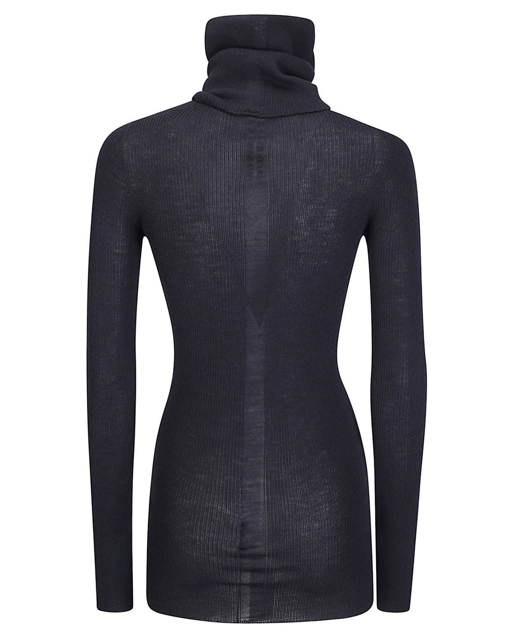 Rick Owens Blue Long-Sleeved Knitwear