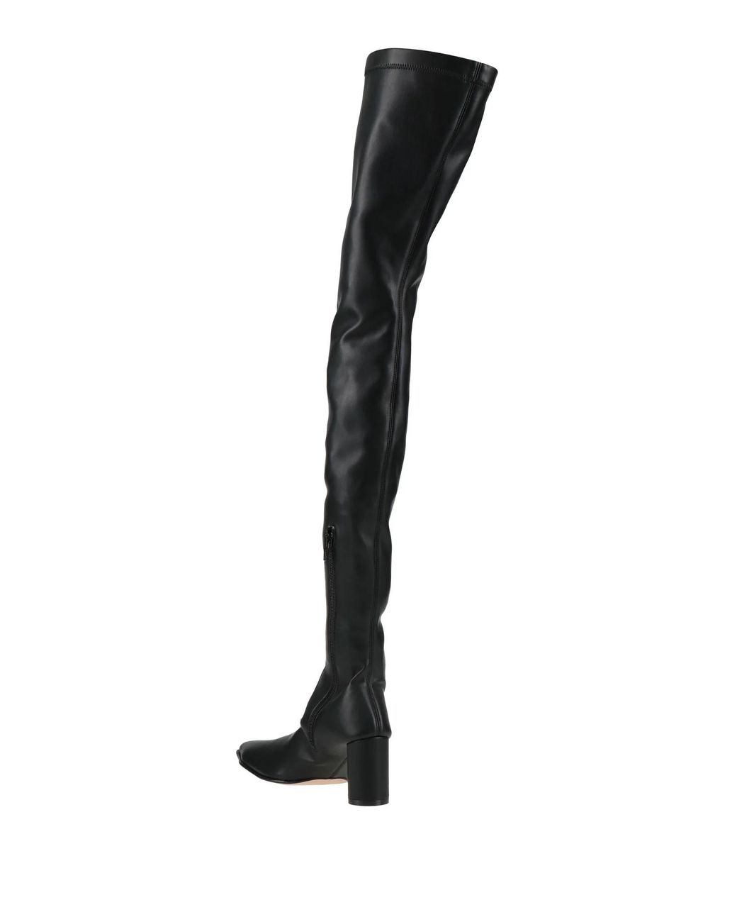 MM6 by Maison Margiela Black Minimalist High Boots