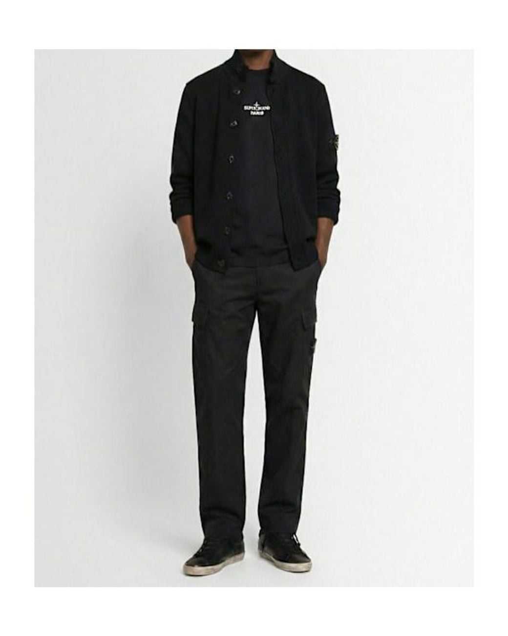 Stone Island Brown Weatherproof Cotton Canvas Pants for men