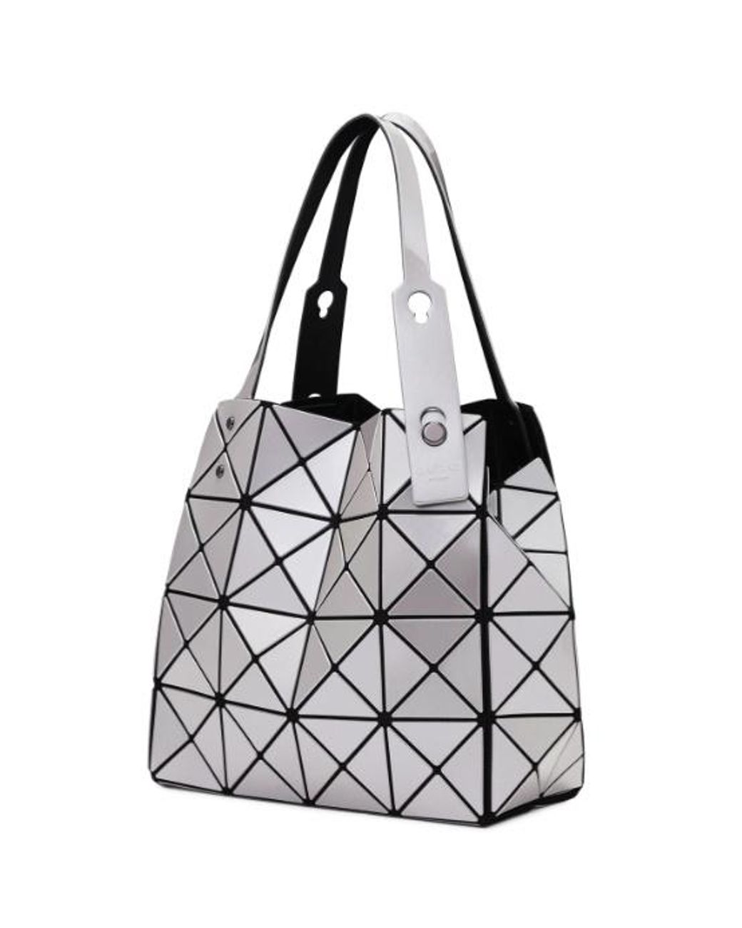 Issey Miyake White Bao Bao Geometric-Panel Tote Bag