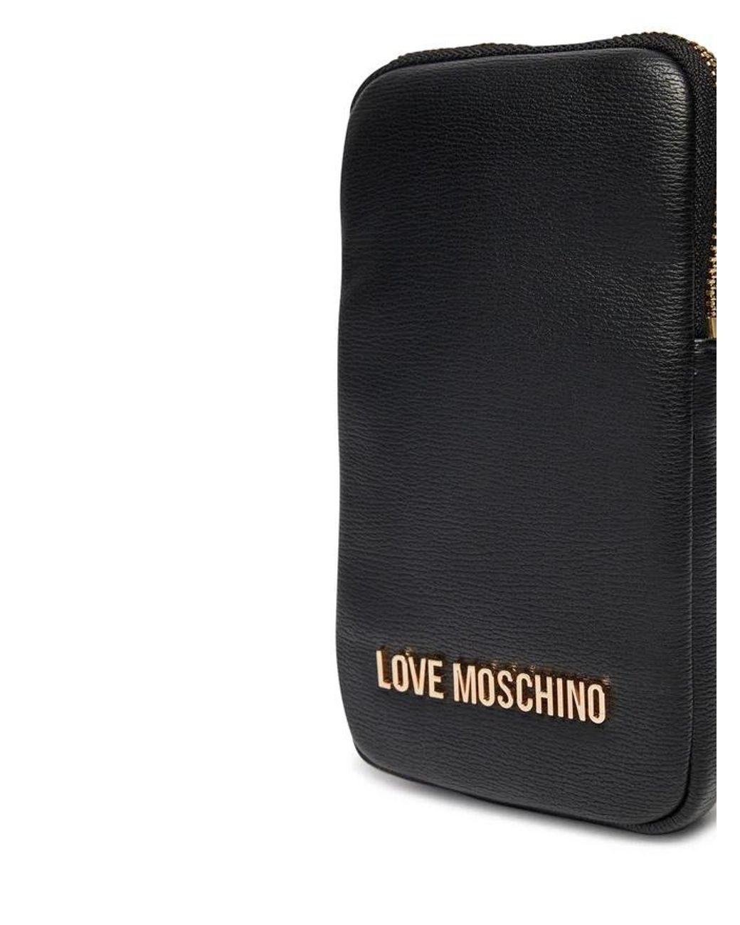 Moschino Black Shoulder Wallet