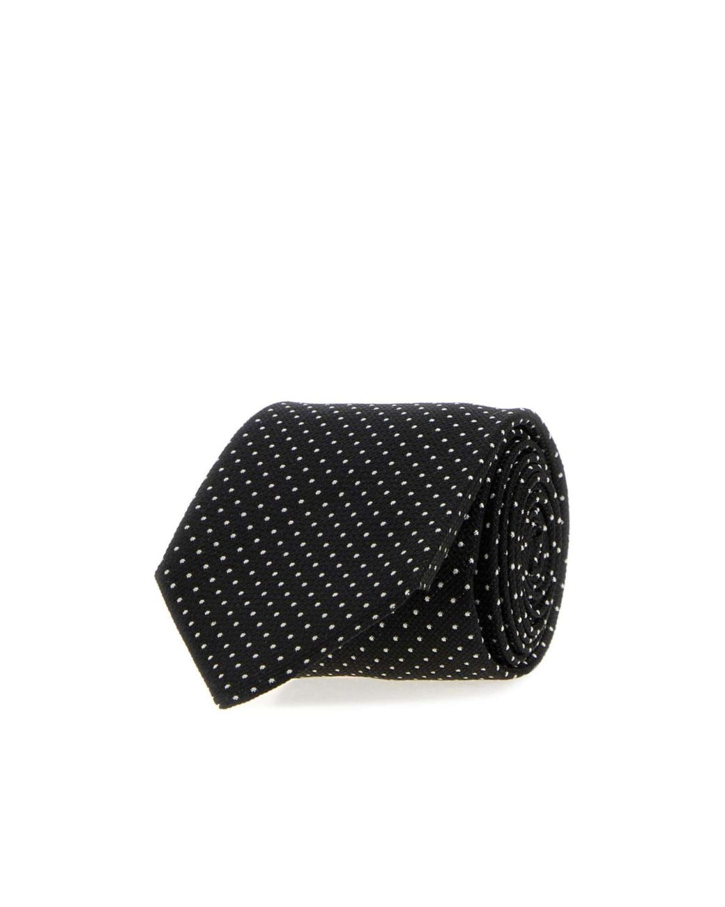Tom Ford Black Micro Dots Tie for men