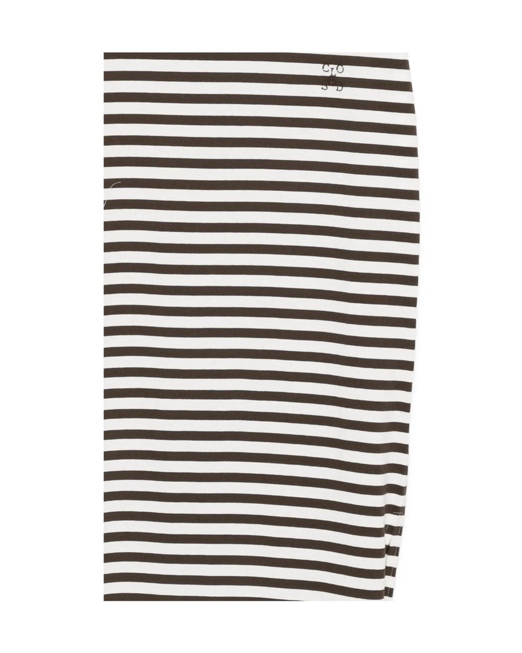 Closed White Striped Logo-Print Dress