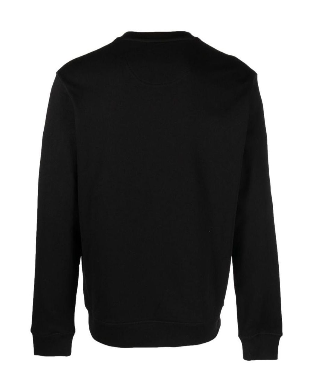 Barbour Black Logo-Print Detail Knit Jumper for men