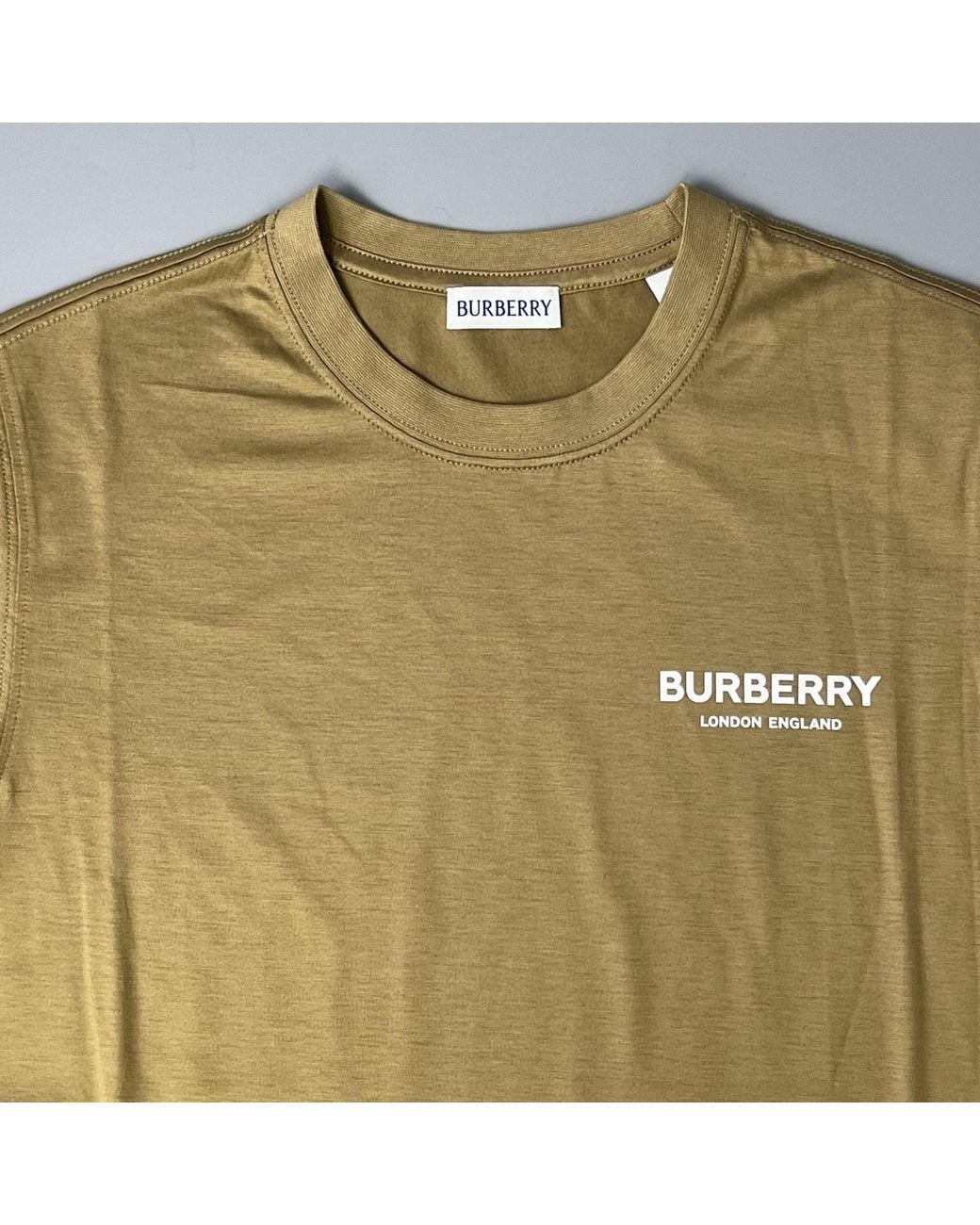 Burberry Natural Logo Printed Crewneck T-Shirt