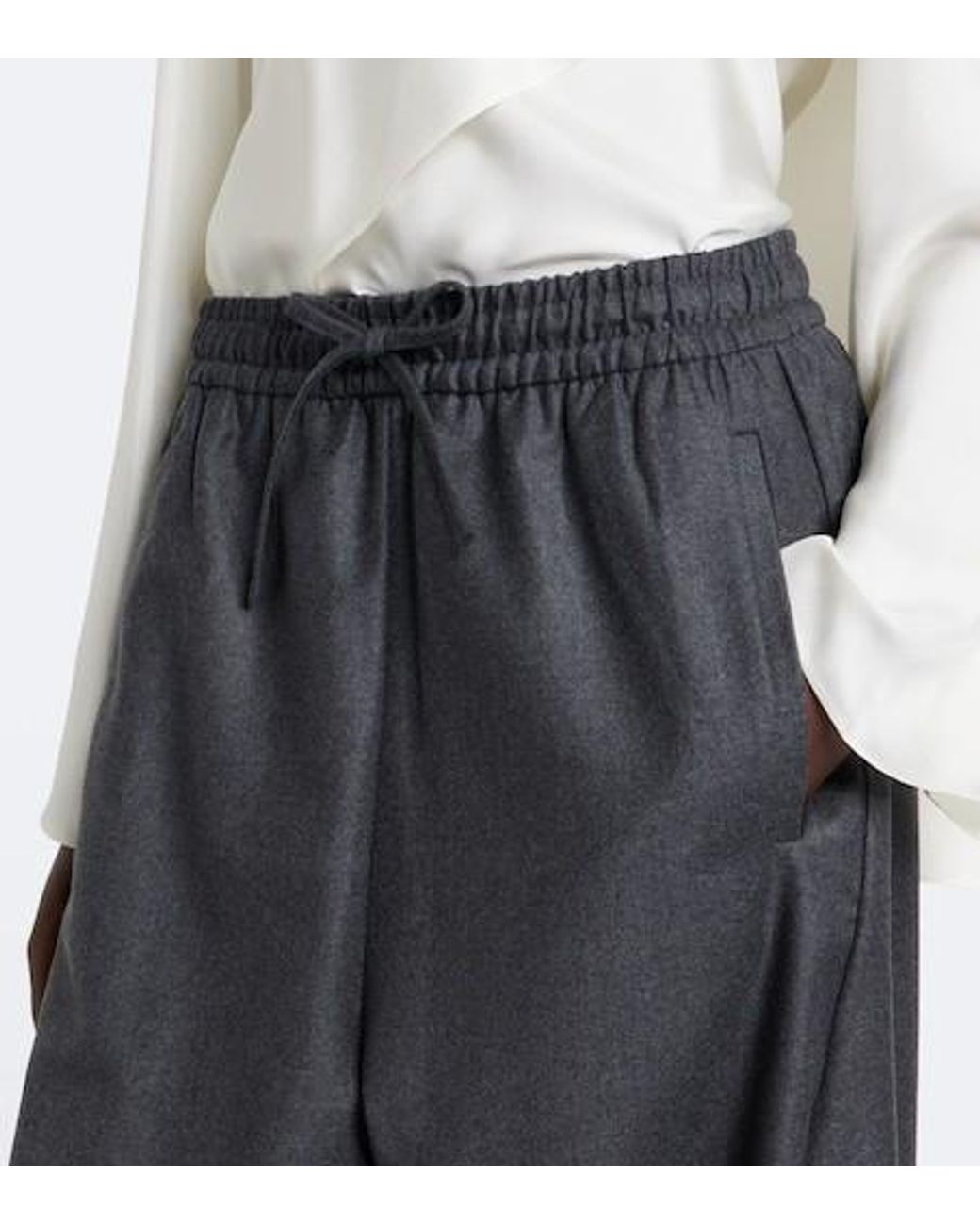 Rohe Black Virgin Wool Balloon Pants