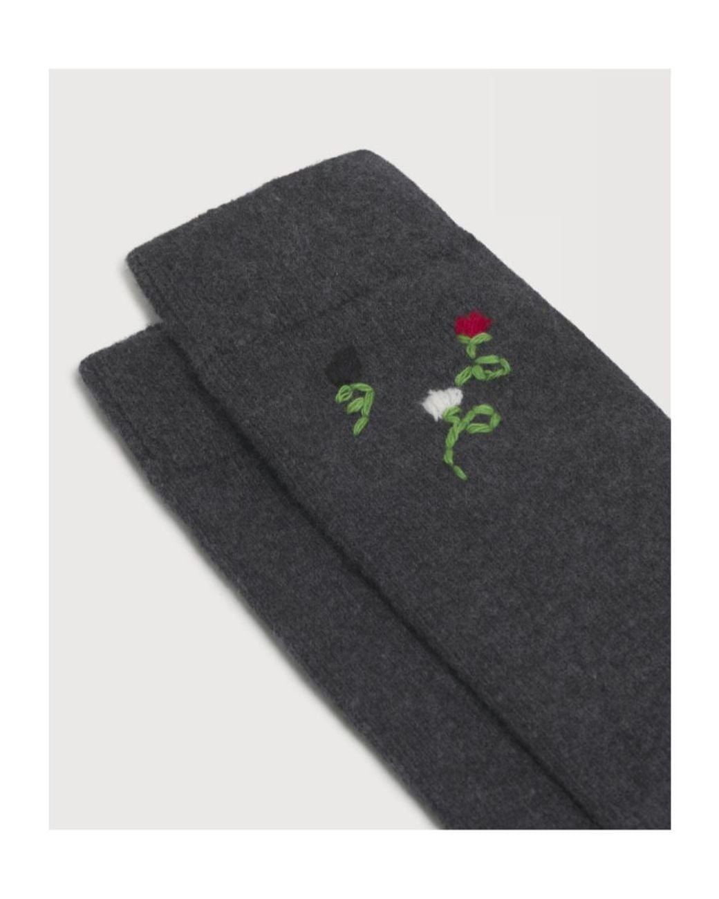 Marni Blue Floral Wool Socks