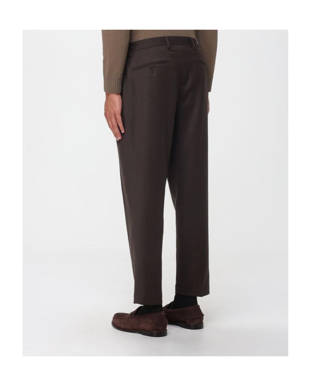 Briglia 1949 Gray Portobello Wide-Leg Pants for men