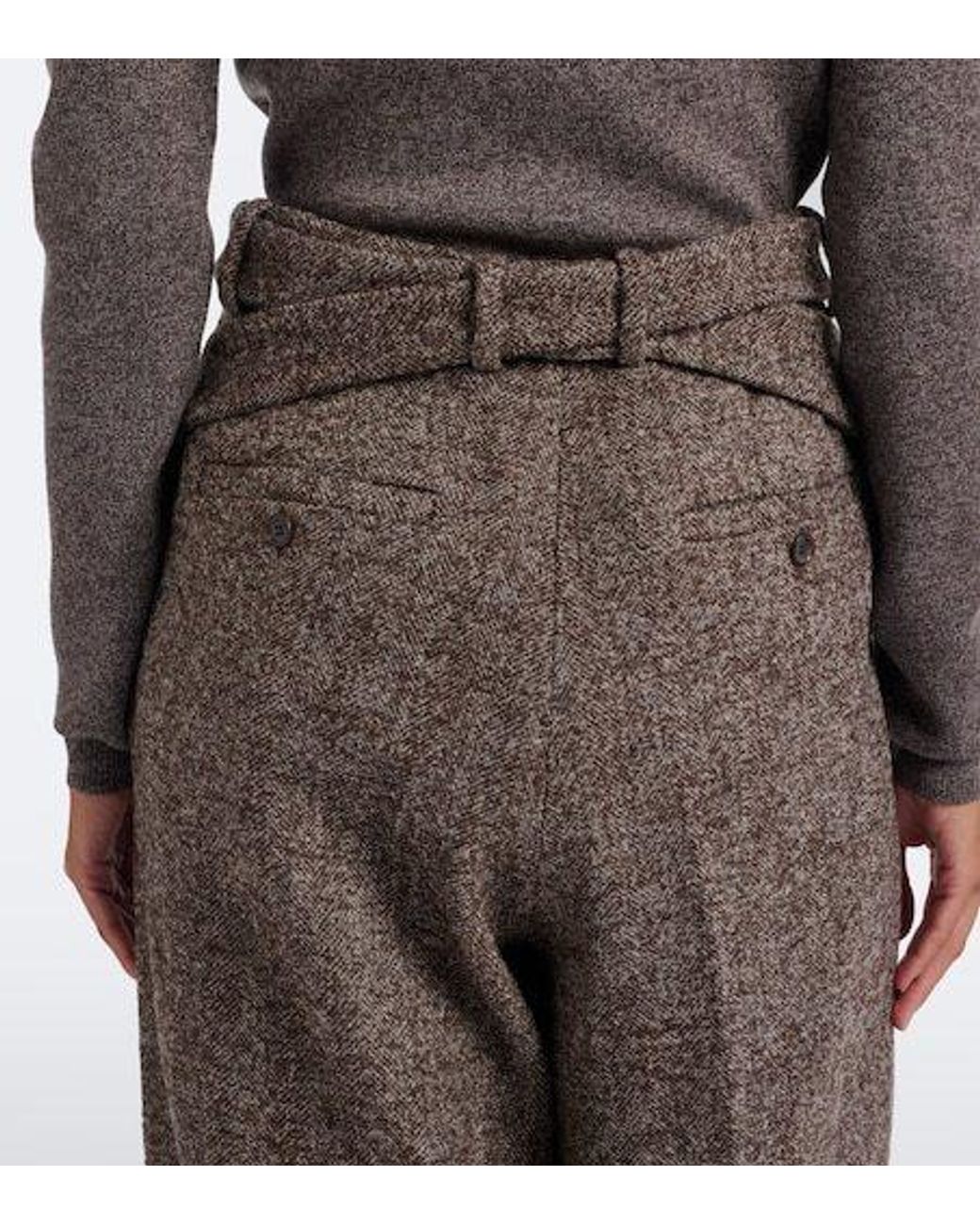 Magda Butrym Brown Wide-Leg Trousers
