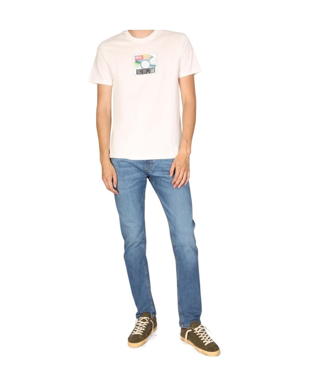 DIESEL Blue D-Luster Slim-Cut Jeans for men
