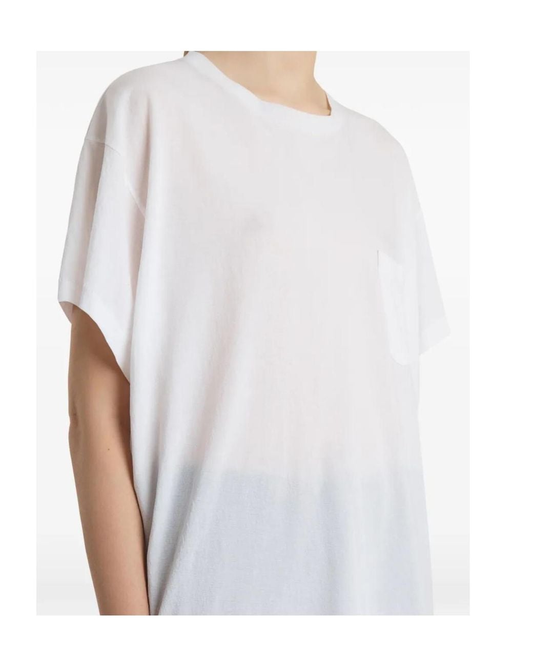 Khaite White Wanda Crewneck T-Shirt