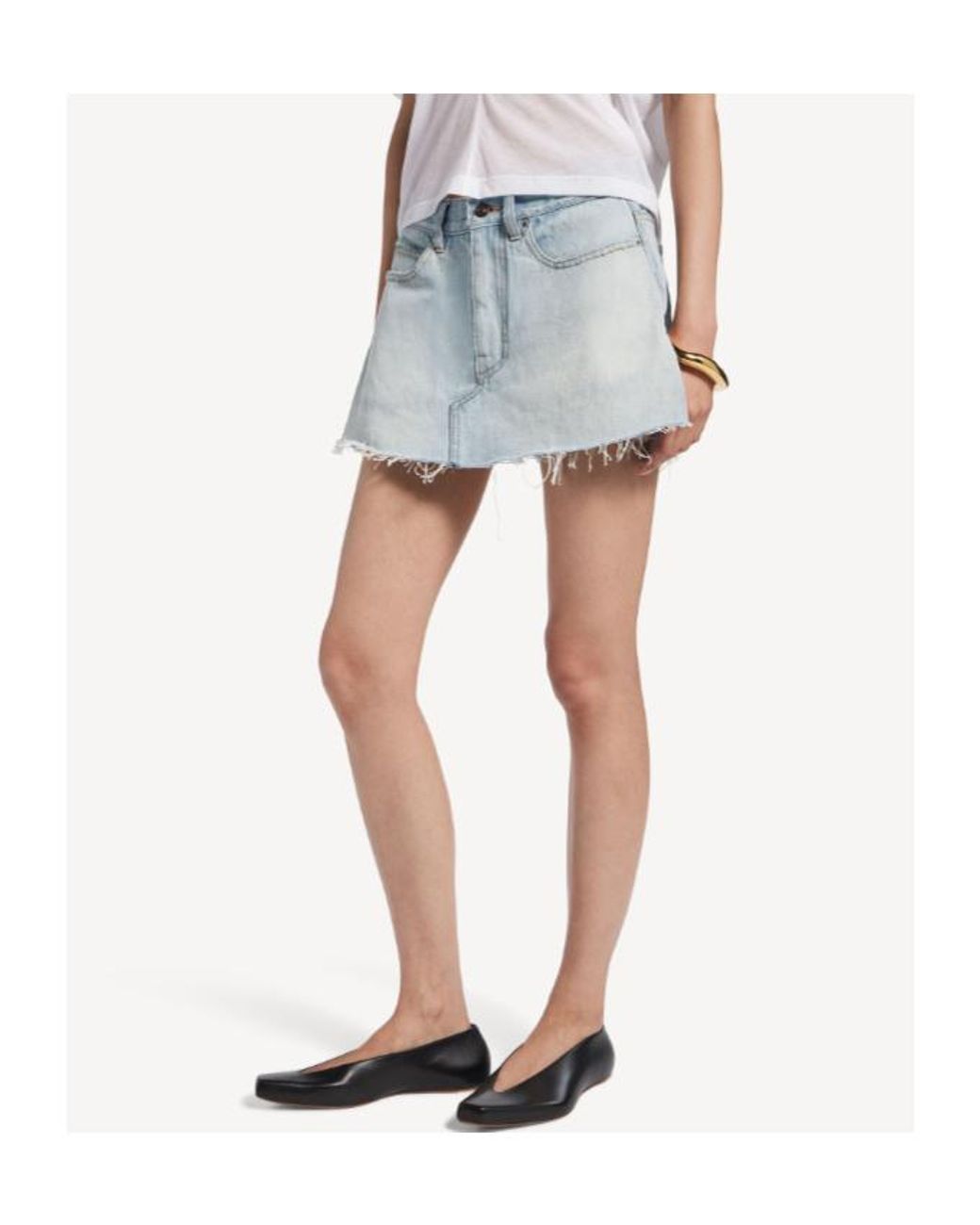 Balenciaga Blue Denim Mini Skort