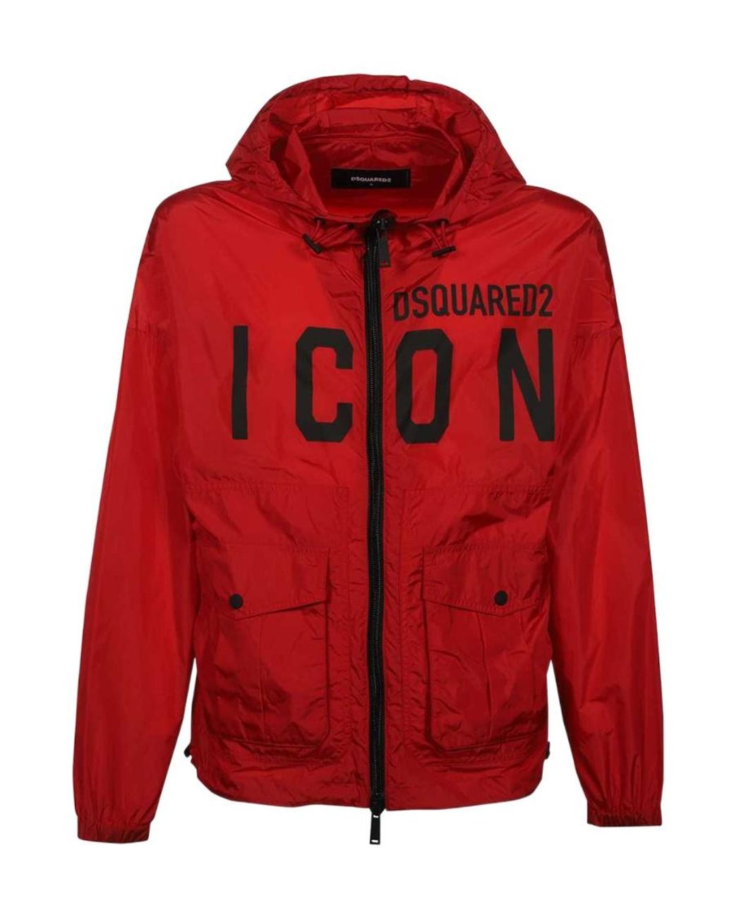 DSquared² Red Logo Long-Sleeved Jacket for men
