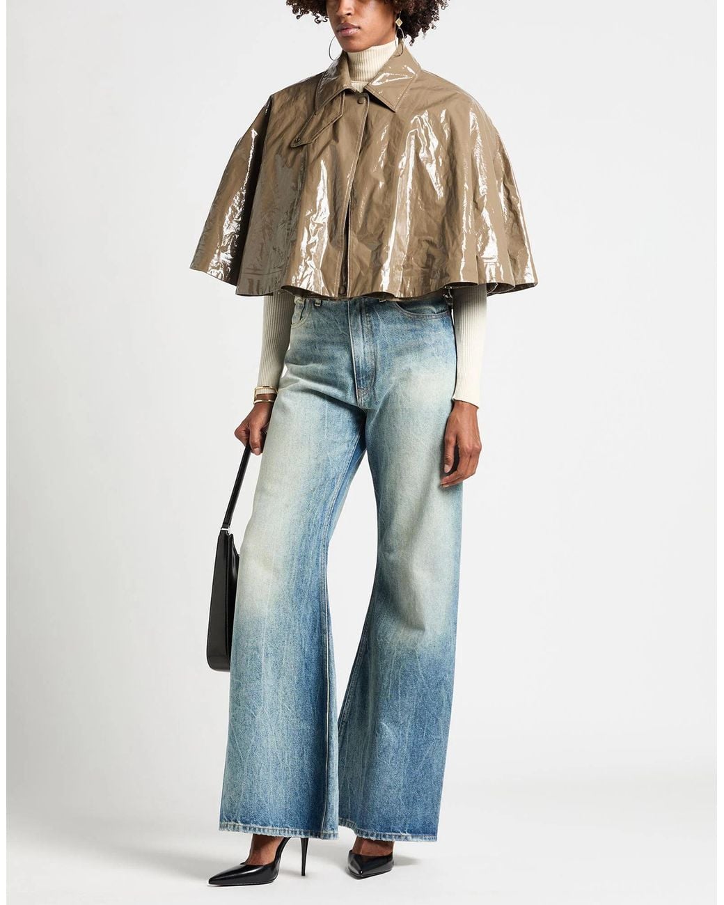 Chloé Brown Minimalist Short-Sleeve Jacket