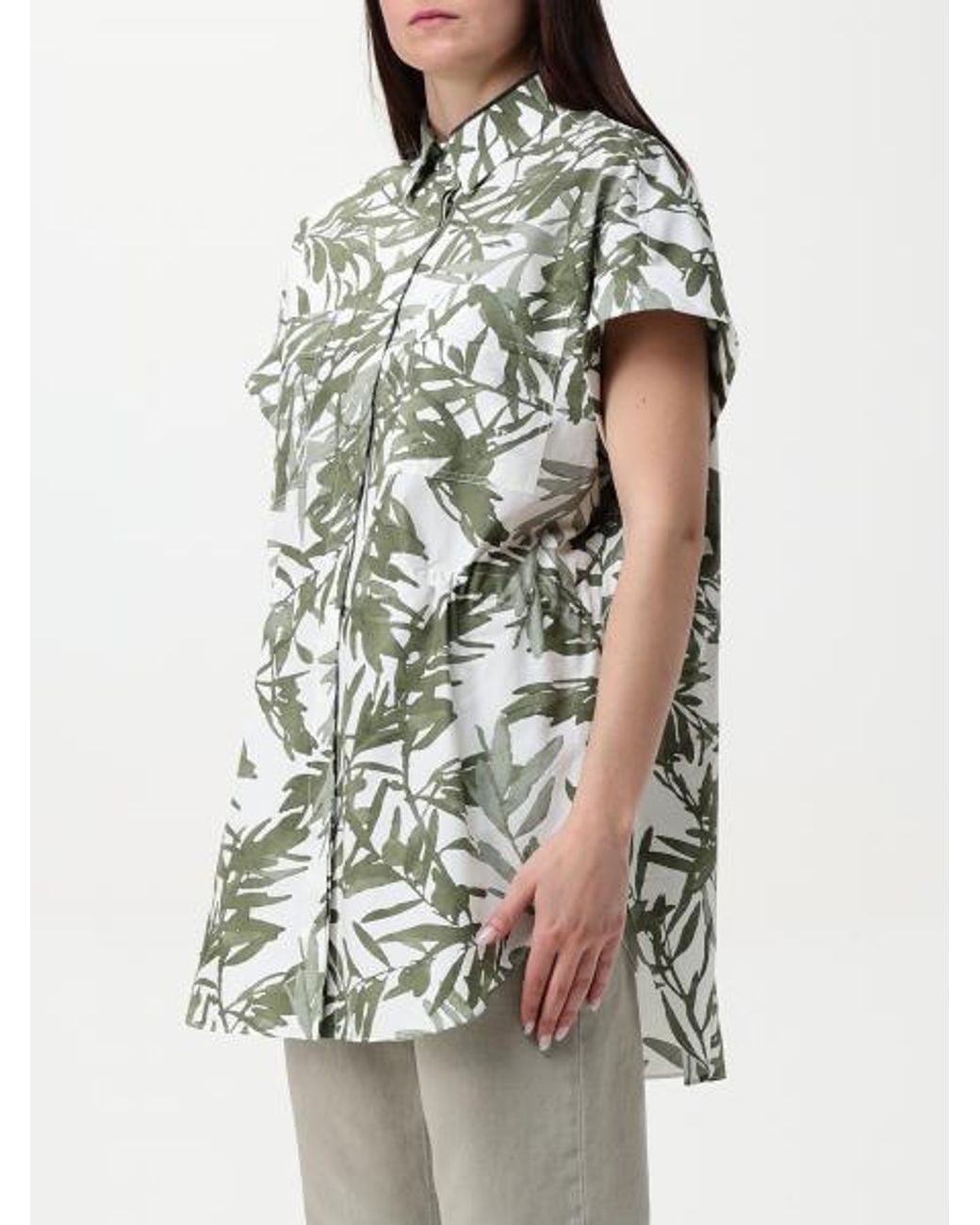 Brunello Cucinelli White Cotton Poplin Herbarium Shirt