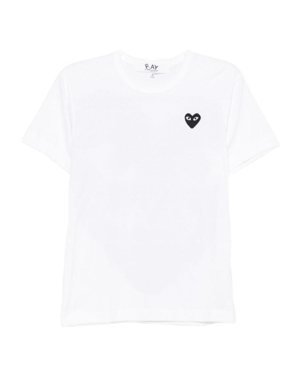 Comme des Garçons White Short-Sleeved T-Shirt