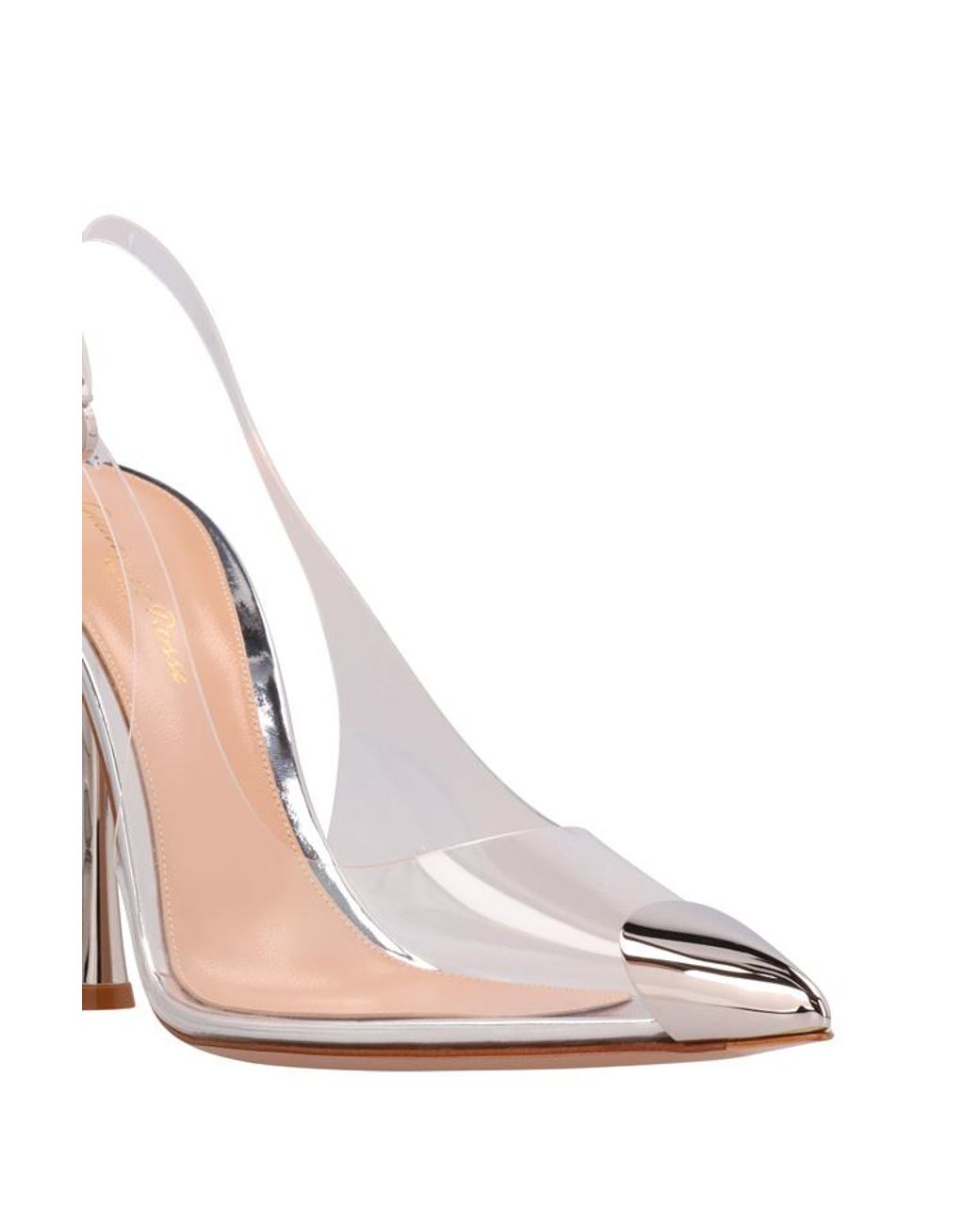 Gianvito Rossi White Diana Pointed Toe Pumps