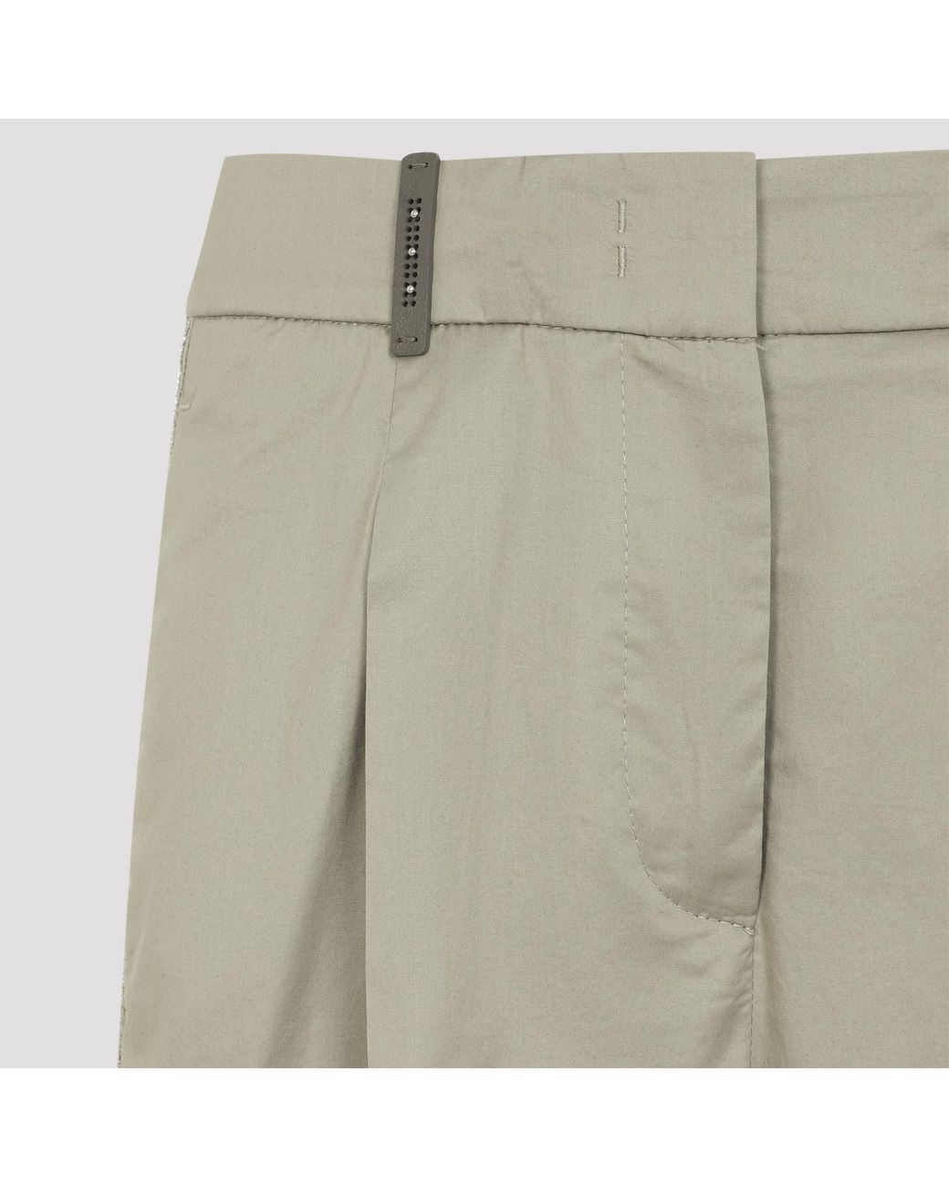 Peserico Gray Pleated Tailored Trousers