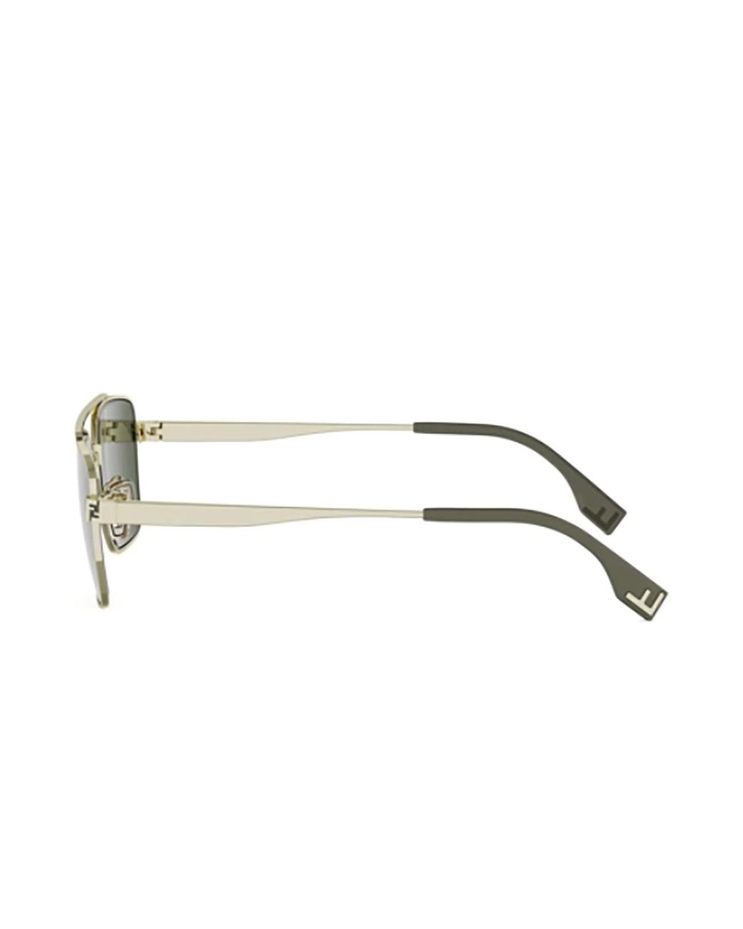 Fendi Green Eyewear Square Frame Sunglasses
