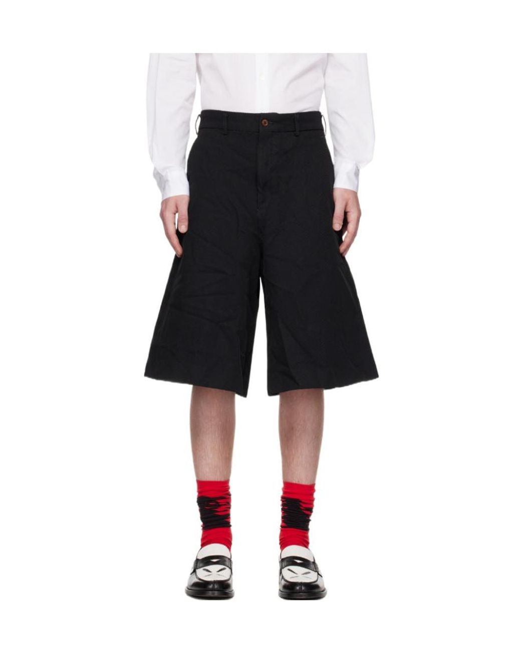 Comme des Garçons Black Logo Shorts for men