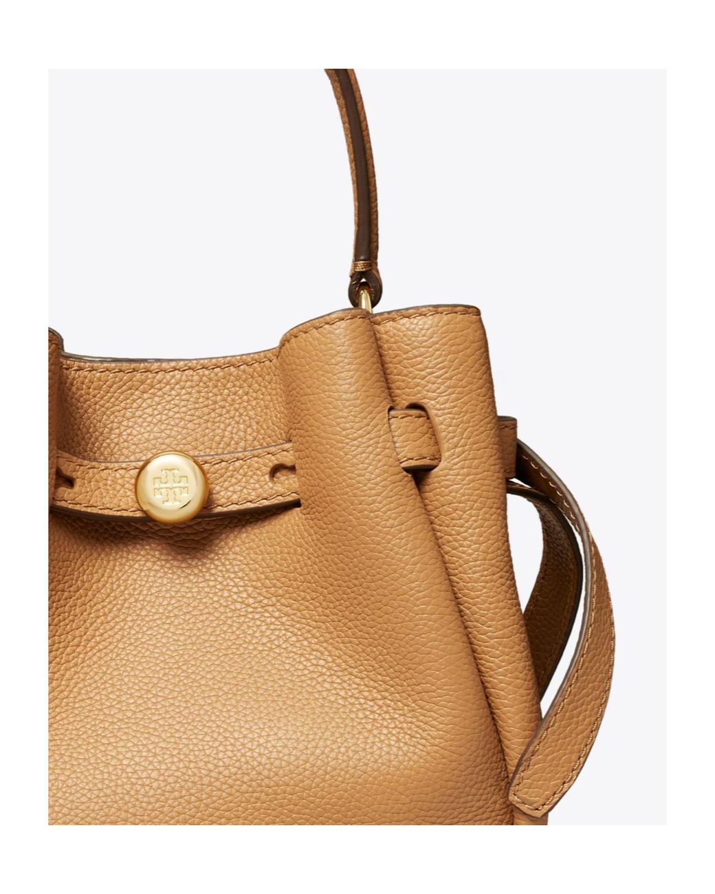 Tory Burch Brown Romy Mini Bucket Bag