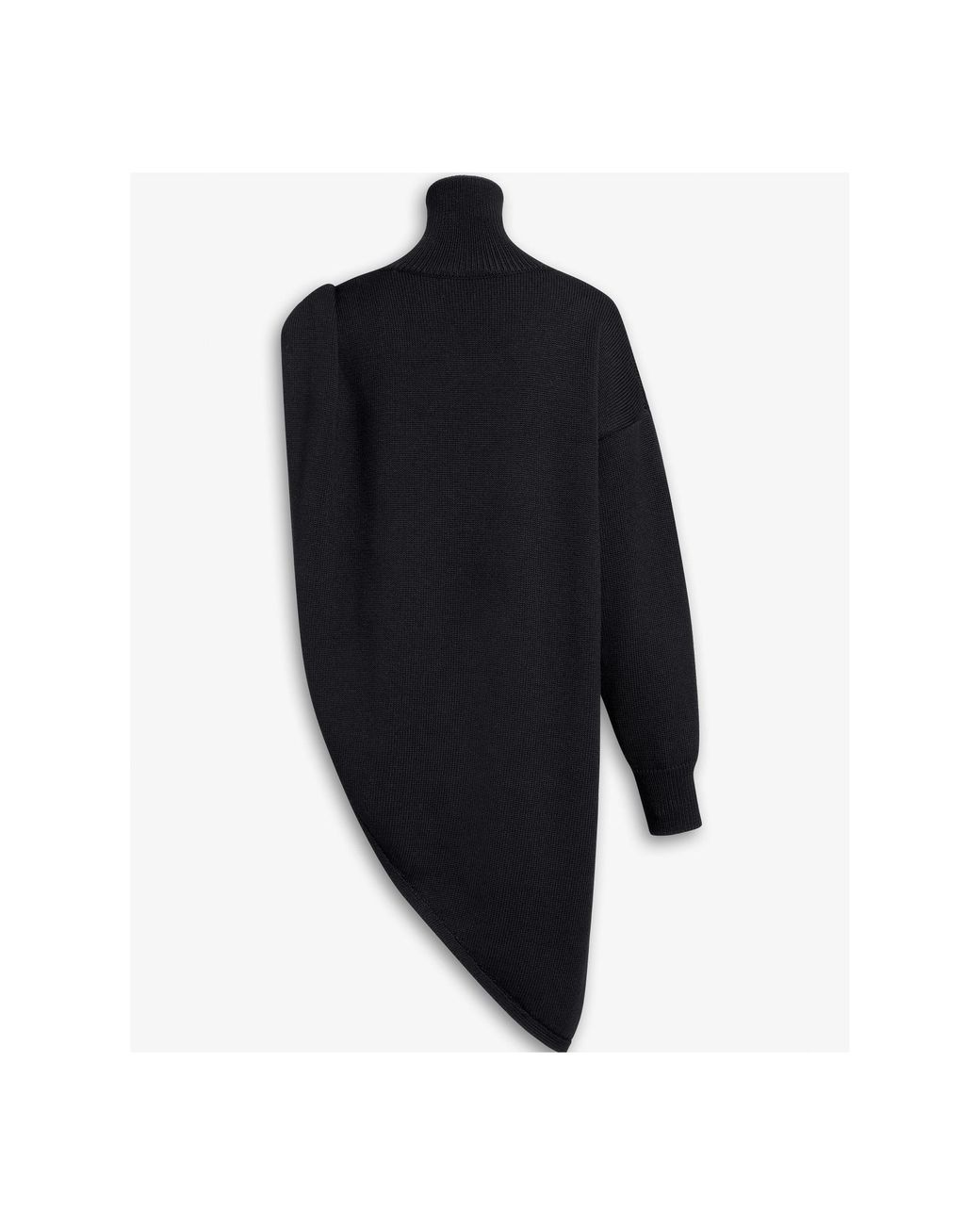 Alaïa Blue Alaïa Knitted Asymmetrical Cape Jumper