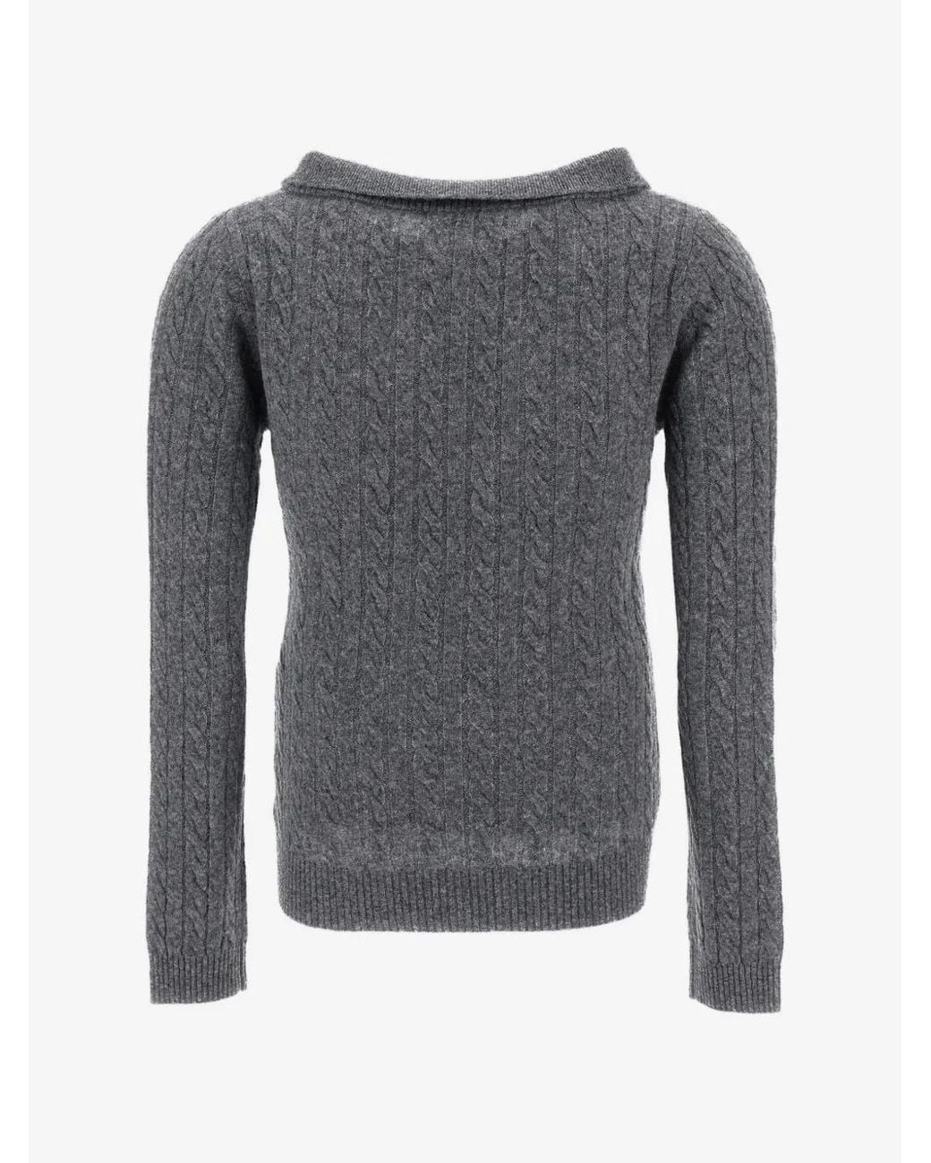 ShuShu/Tong Gray V-Neck Sweater
