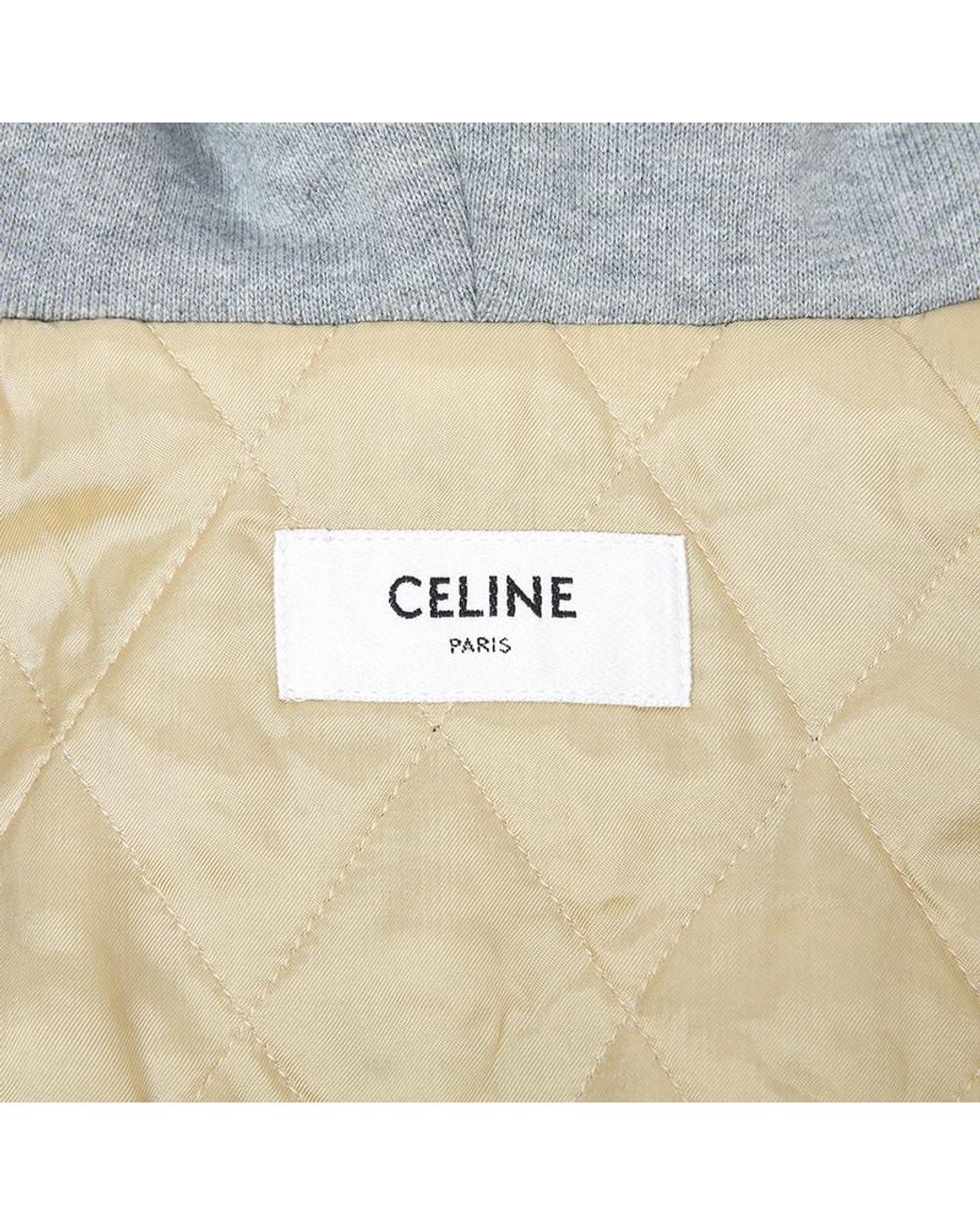 Céline Blue Triomphe Car Coat Jacket