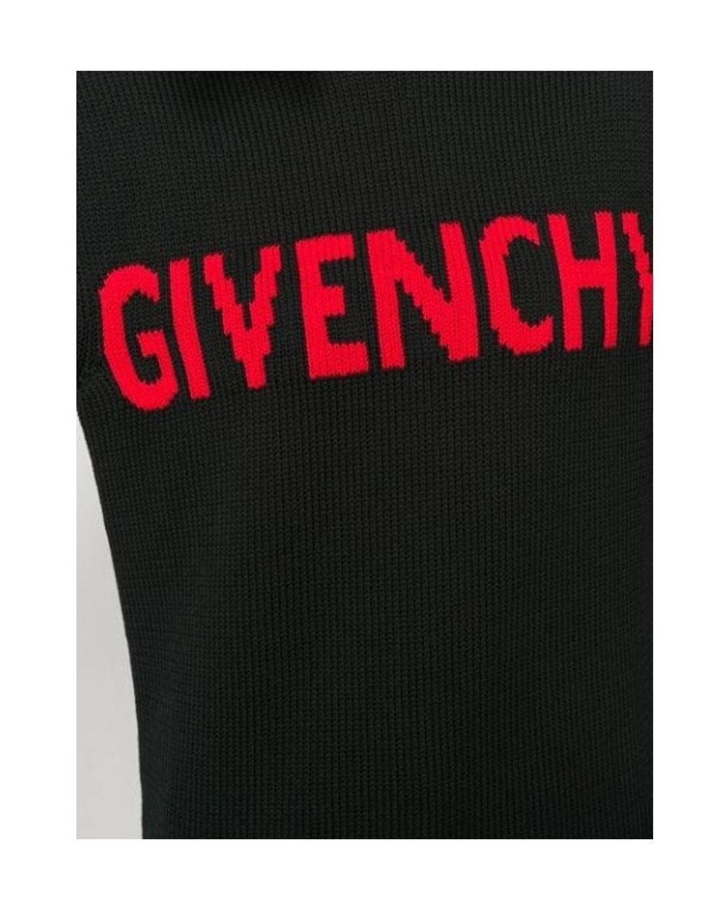 Givenchy Black Logo Letter Pullover