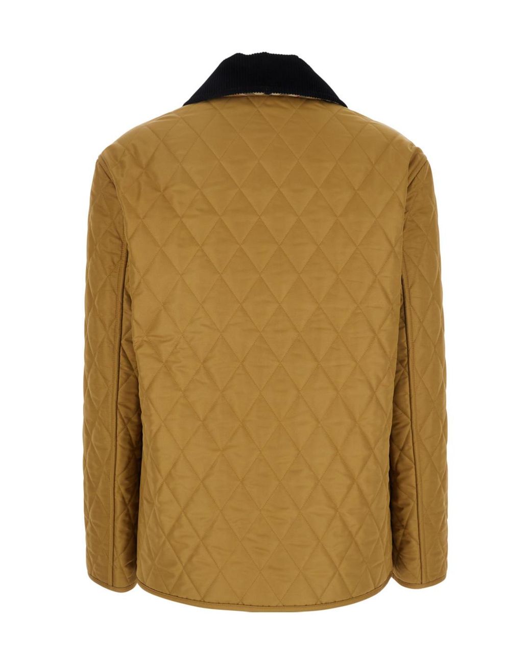 Burberry Green Logo Embroidered Quilted Jacket