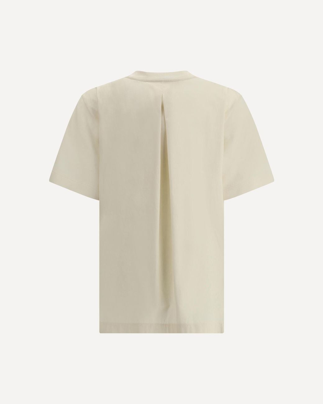 Moncler White Logo Patch Crewneck T-Shirt