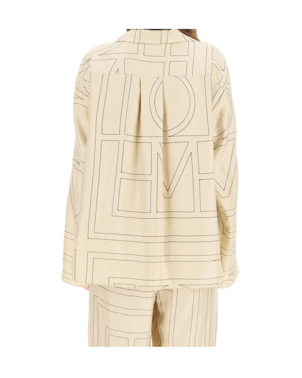 Totême  Natural Totême Sanville Long Sleeved Shirt
