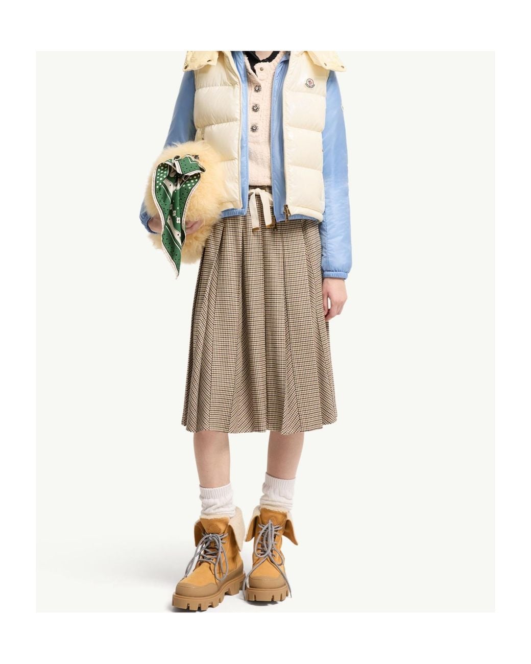 Moncler Natural Niverolle Short Down Gilet