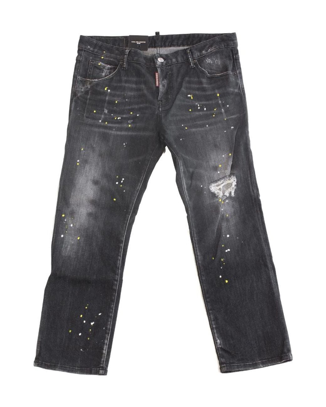 DSquared² Gray Logo Denim Pants