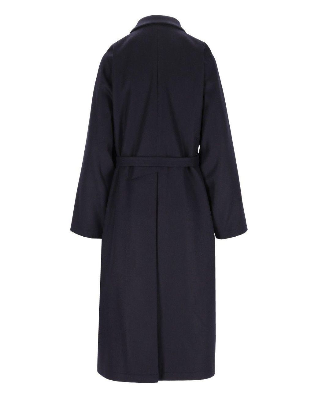 Barena Blue Ovidio Belted Button-Front Coat
