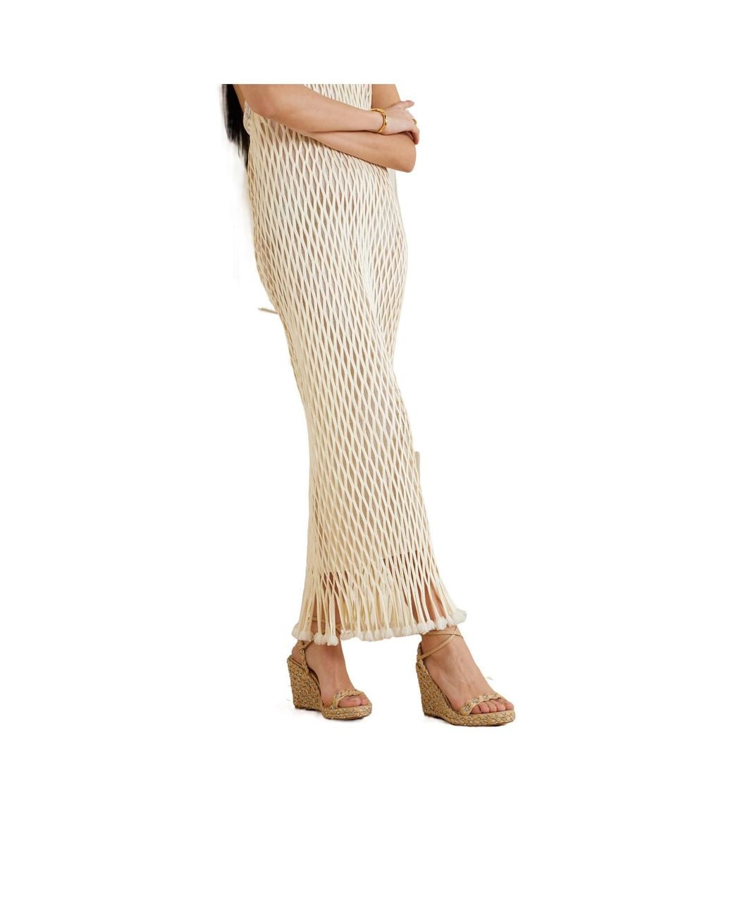 Aquazzura Natural Raffia Shoes