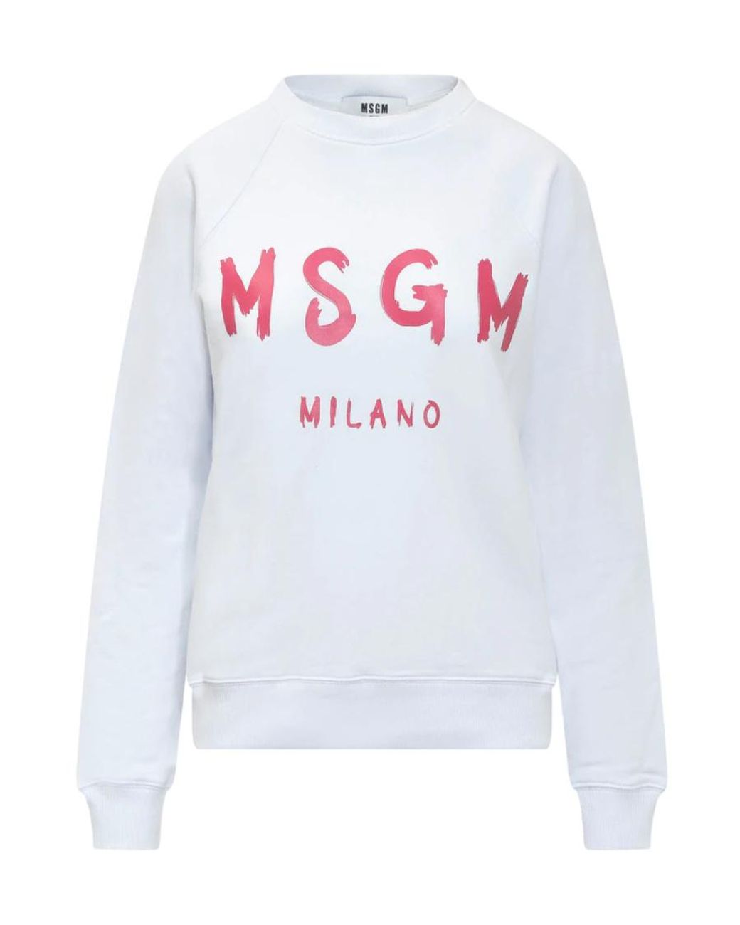 MSGM White Logo-Print T-Shirt