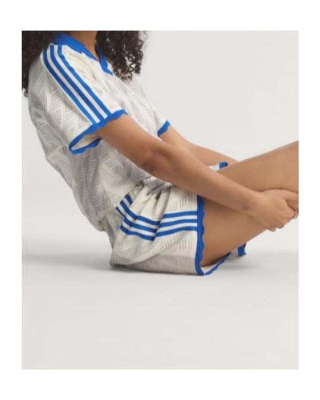 Adidas Originals Blue Short-Sleeve Polo T-Shirt