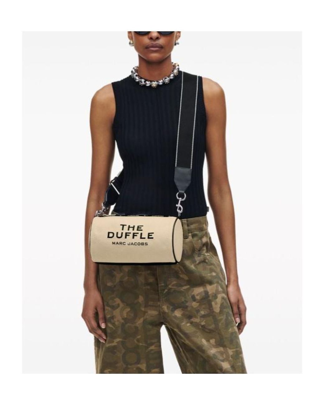 Marc Jacobs Black The Jacquard Zipped Duffle Bag