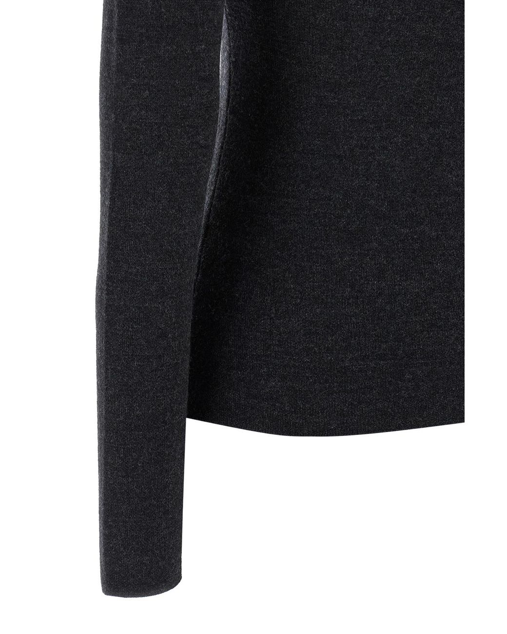 Totême Black Compact Knit Top