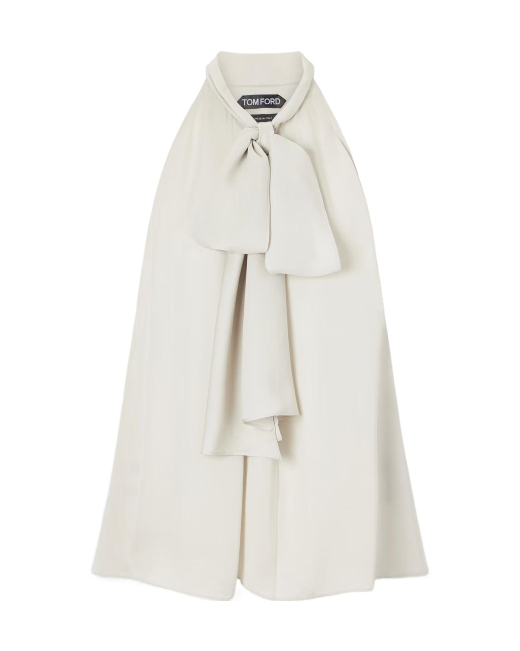 Tom Ford White Halter Neck Sleeveless Top