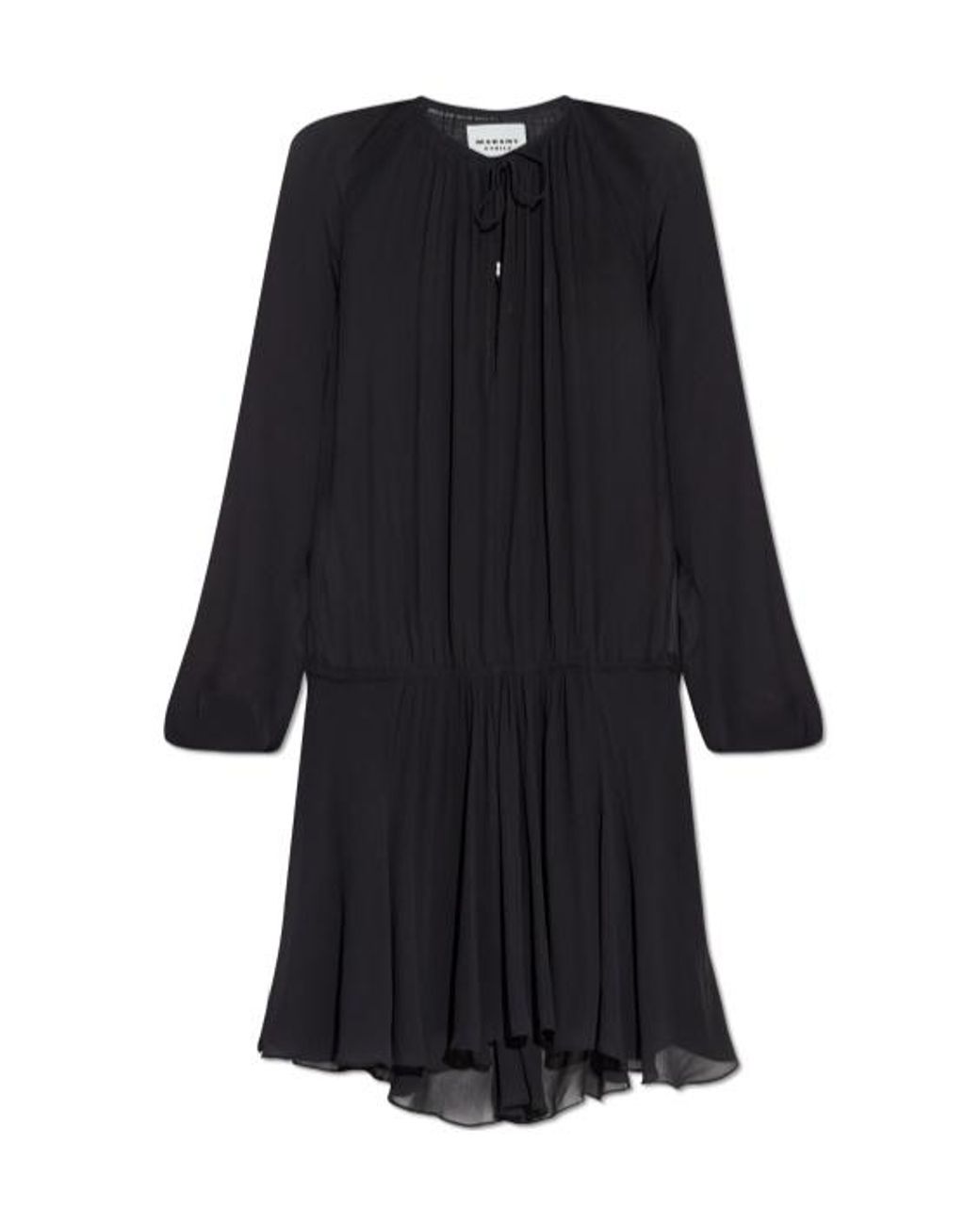 Isabel Marant Black Transparent Dress "Bess"