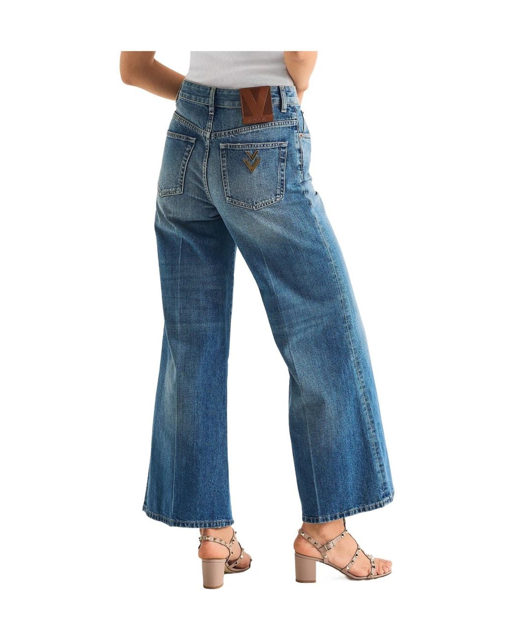 Valentino Blue High-Waisted Jeans
