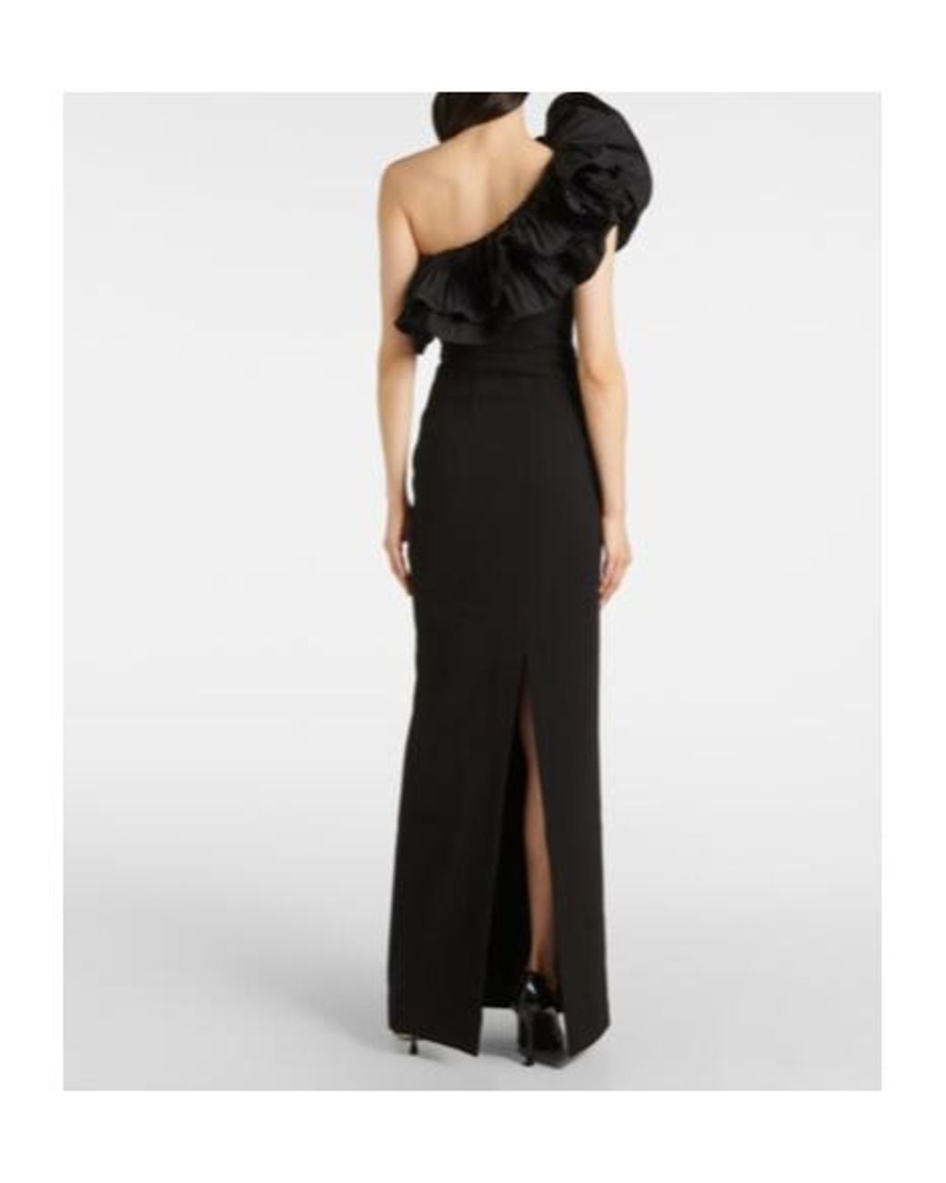 Rebecca Vallance Black Ella's Pleated Crepe Dress