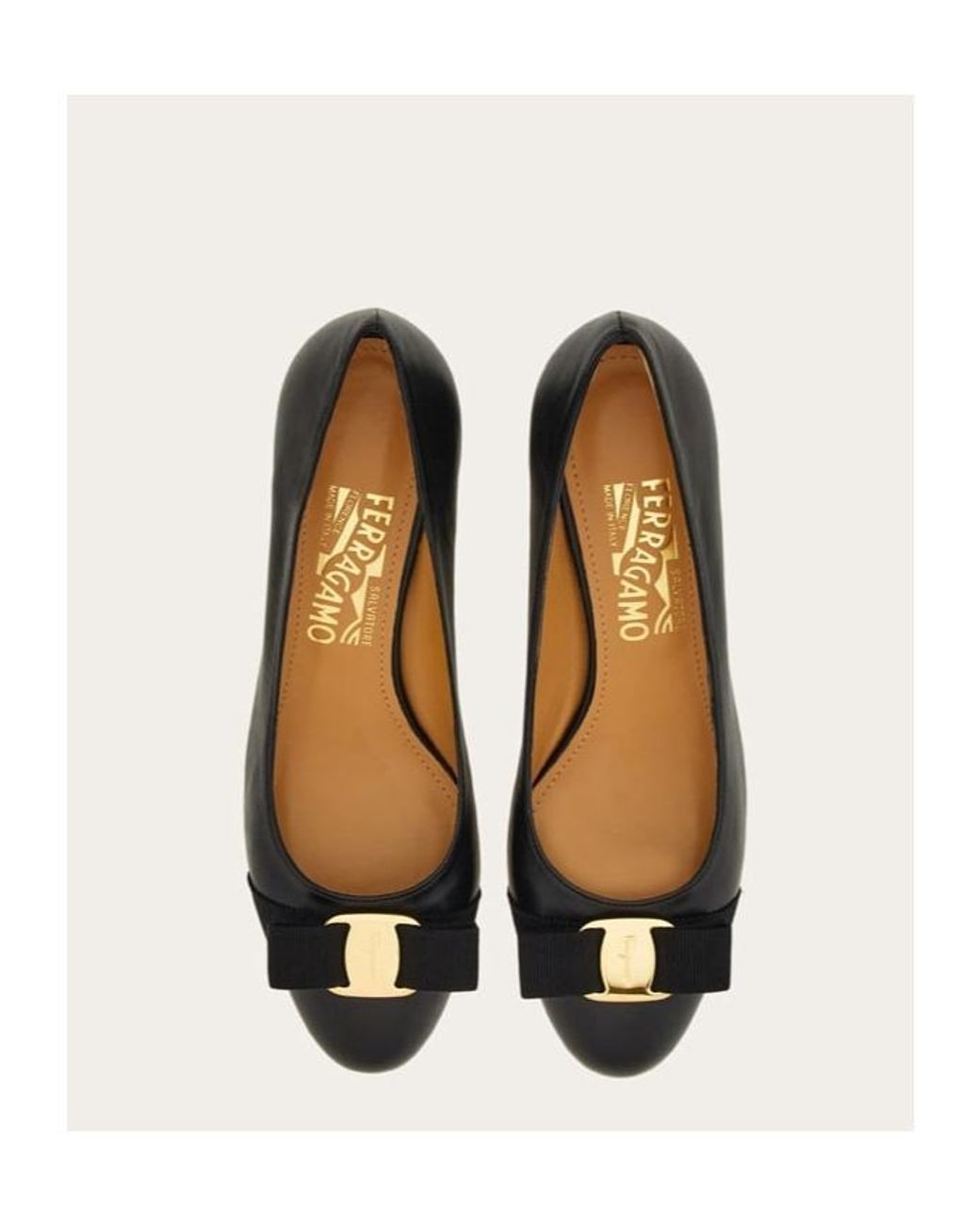 Ferragamo Brown Round Head Low-Heeled Shoes