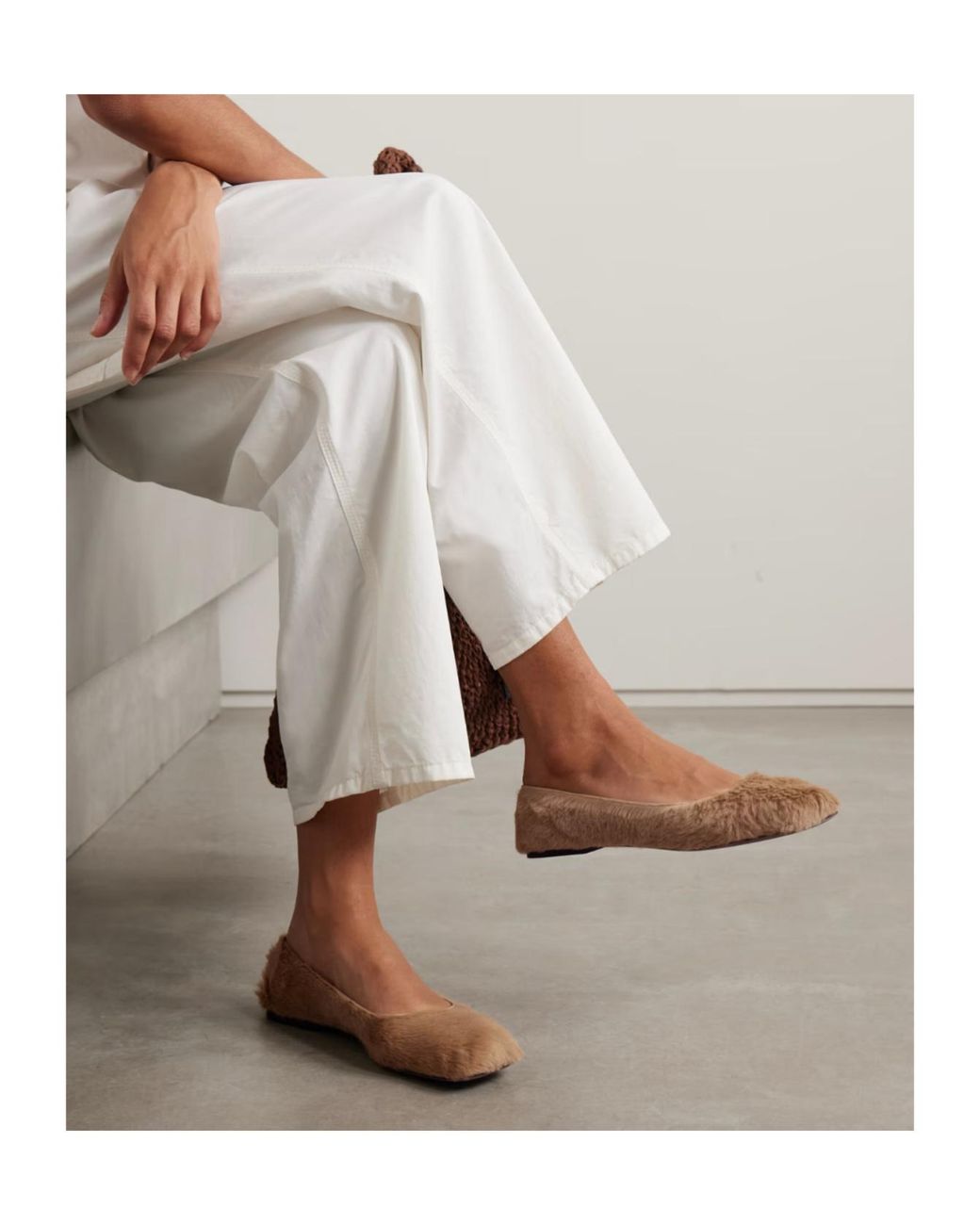 The Row Brown Ballet Flats