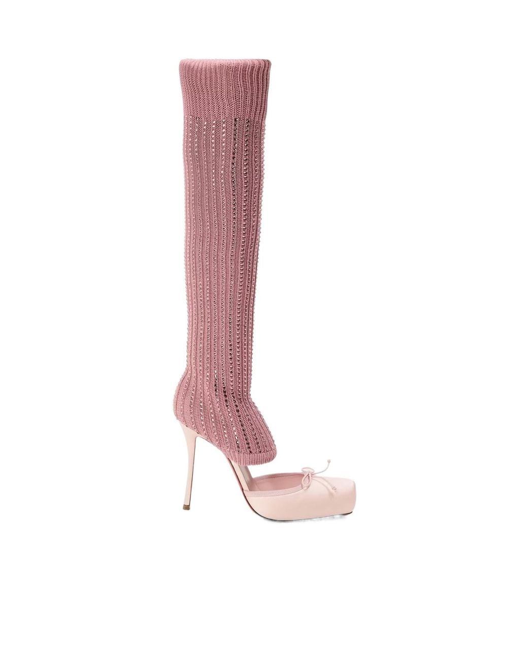 Christian Louboutin Pink Chr Cassia Anmac Platform Heels