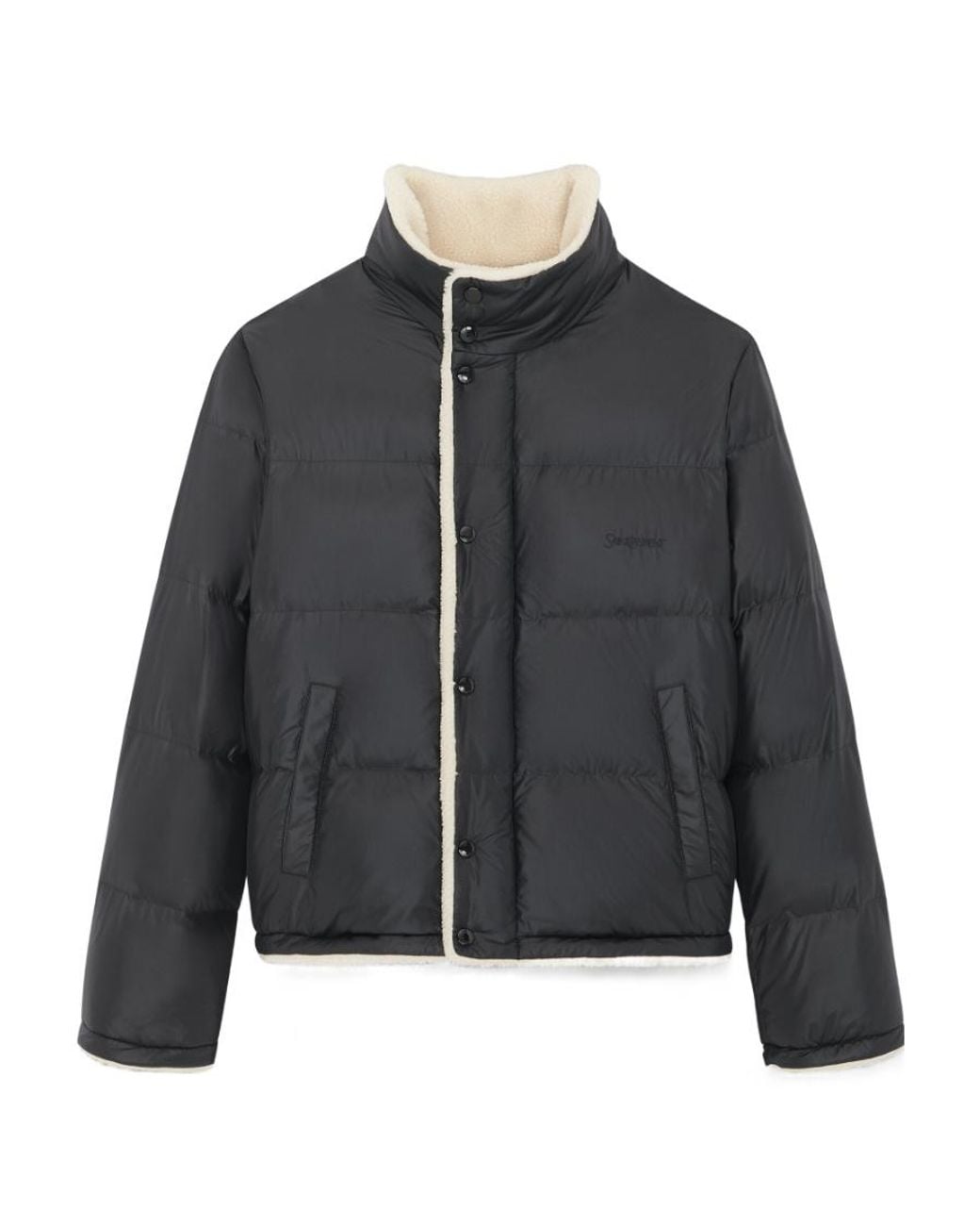 Saint Laurent Black Down Puffer Jacket for men