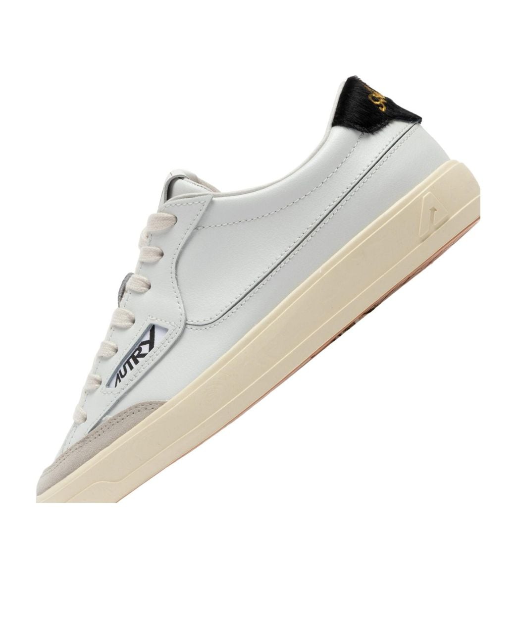 Autry White Flat-Soled Sneakers