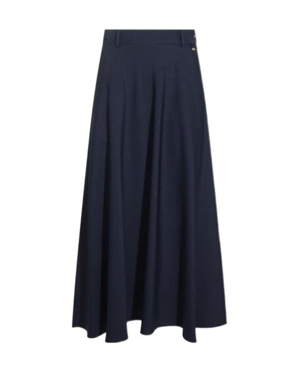Herno Blue Pleated Maxi Skirt
